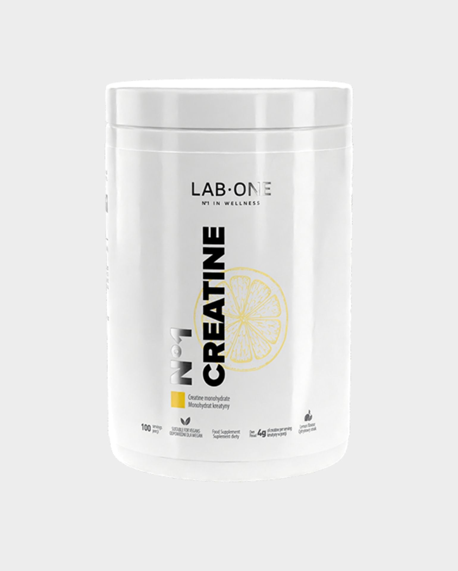 LAB ONE Créatine Créatine Créatine Monohydrate Citron 5mg 500g